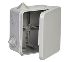 Коробка расп. КМ41256 100х100х50мм о/к IP54 8 вв. (7035)  UKO31-100-100-050-K03-54  IEK