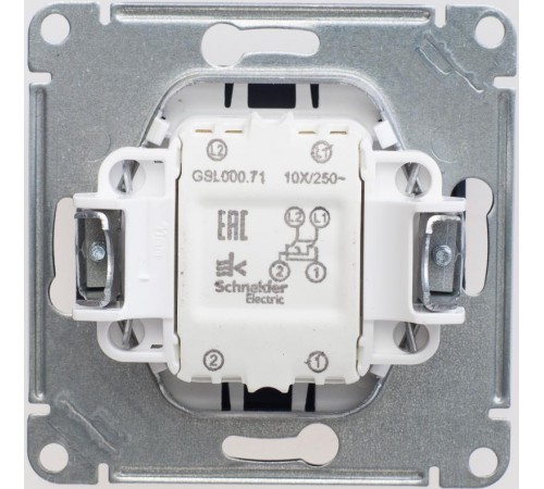 Glossa Шоколад Переключатель перекрестный, сх.7, 10АХ  GSL000871  SE
