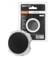 Выключатель 2-кл. 16А 250В агат, "Байкал"   SQ1819-0233  TDM