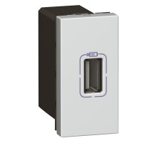 USB Розетка д/зарядки одинар. бел Mosaic  079391  Legrand