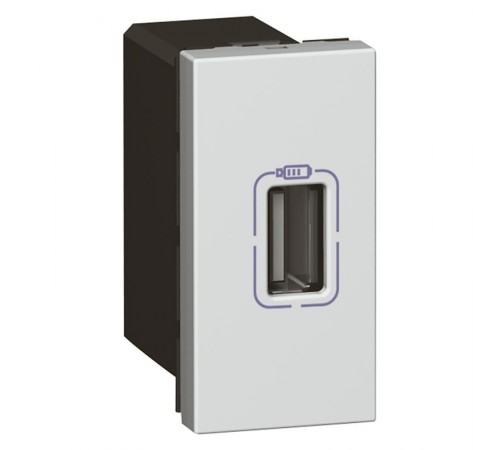 USB Розетка д/зарядки одинар. бел Mosaic  079391  Legrand