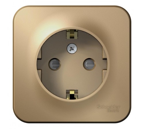 Blanca Титан О/У Розетка с заземлением со шторками, 16А, 250В  BLNRA011104  SE