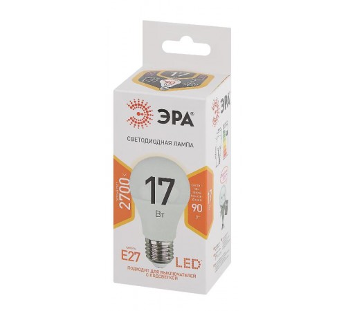 Лампа светодиодная LED A60-17W-827-E27  Б0031699  ЭРА