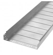 Лоток неперфорированный Профи INOX (AISI 304) 400х80x6000 (1,0 мм) (12 м/уп)  PR16.14029  Промрукав