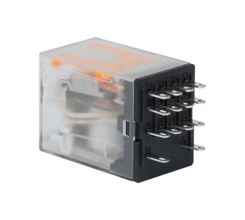 Одиночное реле, 4 перекидных контакта, 24 В DC, до 6 А  IR-24DC-4CO-D  DKC