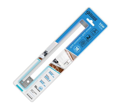 Светильник сенсорный модель E 3,5W 350lm 4000K 170-260V 300mm PIR  9024531235  Gauss