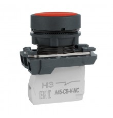 Кнопка OptiSignal D22 C5-P-401 красная пластик 1НЗ XB5AA42 332182 КЭАЗ