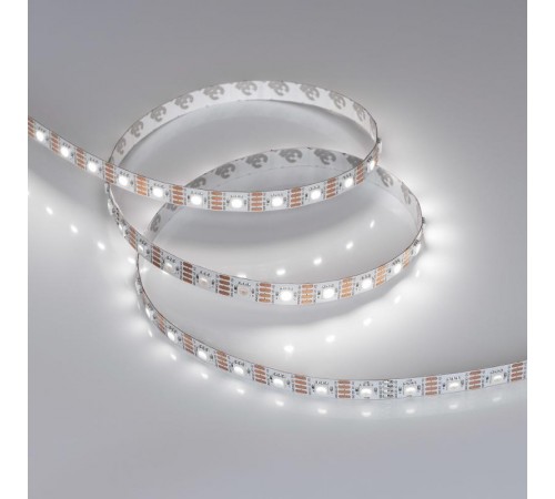 Светодиодная лента SPI-B60-10mm 12V White6000-PX1-RAM (9.3 W/m, IP20, 5060, 5m) (Arlight, бегущий огонь)  037829  Arlight