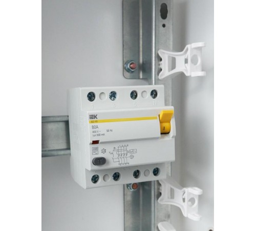 Выключатель дифференциальный (УЗО) ВД1-63 4п 80А 300мА тип AC  MDV10-4-080-300  IEK