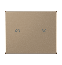 Клавиша для выключателя управления жалюзи; золотая бронза  SL595PGB  Jung