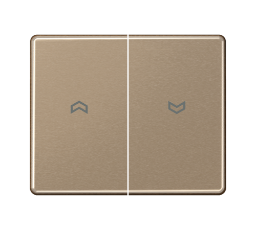 Клавиша для выключателя управления жалюзи; золотая бронза  SL595PGB  Jung