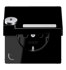 SCHUKO-розетка с крышкой  и замком LS1520NAKLSLSW Jung