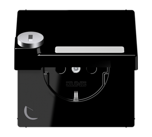 SCHUKO-розетка с крышкой  и замком LS1520NAKLSLSW Jung