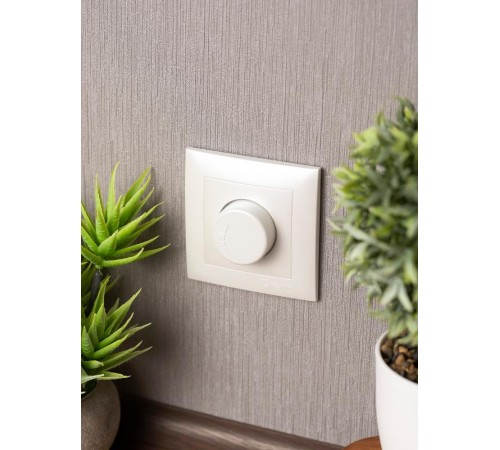 Валенсия лицевая панель светорегулятора 600W 220В жемчуг EKF PROxima   ESD06-L-101-50   EKF