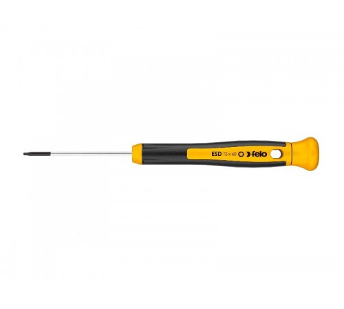 Отвертка для точных работ ESD Safe с защитой от статического напряжения TX10х60  25810360  Felo