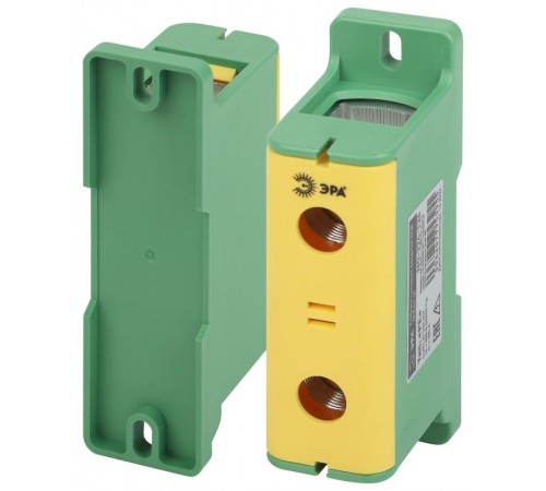 Клеммы силовые вводные КСВ  NO-224-136 (KE64.3) 35-240 мм желтая/зеленая "PE"  Б0065590  ЭРА