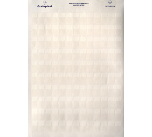 Табличка самоламинирующаяся, полиэстер 38х12мм. белая  SITFL03812W  DKC