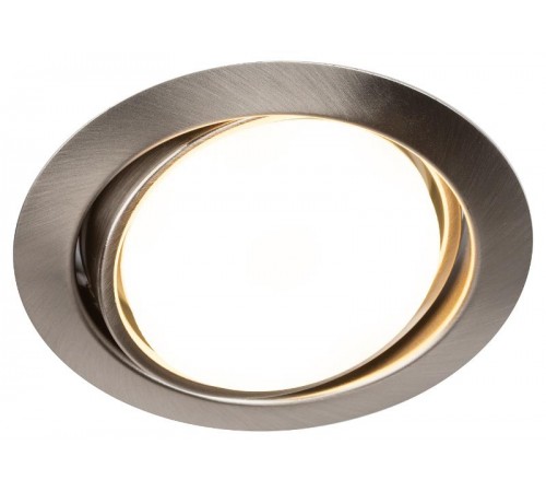 Светильник точечный встраиваемый под лампу KL35 13Вт GX53 сатин хром  Б0017641  ЭРА