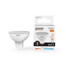 Лампа светодиодная LED 9Вт GU5.3 220В 2700К Elementary MR16  13519  Gauss
