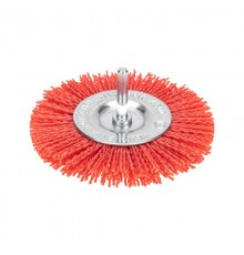 Щетка дисковая для дрели, нейлоновая проволока с абразивным покрытием, 100мм  KR-91-1233  Kranz