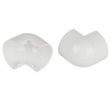 Внешний угол  OC-KK-20-12-FW для полукруглого кабель-канала белый 20х12мм 2шт/комплект  Б0064961  ЭРА