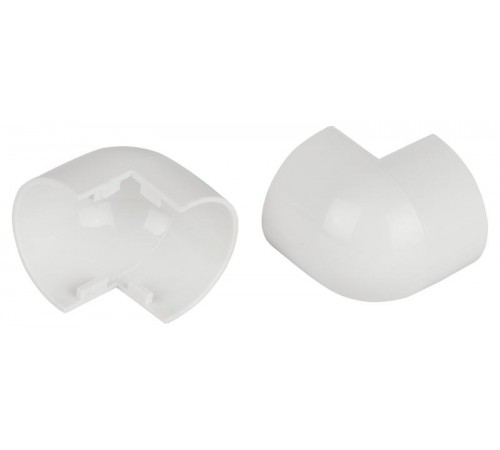 Внешний угол  OC-KK-20-12-FW для полукруглого кабель-канала белый 20х12мм 2шт/комплект  Б0064961  ЭРА