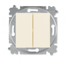 ABB Levit Слоновая кость / белый Выключатель 2-кл.  3559H-A05445 17W  2CHH590545A6017  ABB