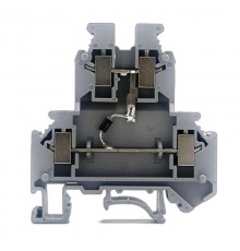 Клемма со встроенным диодом, винтовой зажим, 4 точки подключения, 4 кв.мм, серая  GUR-D-B  DKC