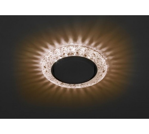 Светильник точечный встраиваемый под лампу DK LD25 15Вт GX53 шампань с подсветкой  Б0029636  ЭРА