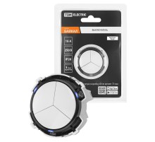 Выключатель 3-кл. 16А 250В кнопочный механизм белый, "Байкал"   SQ1819-0026  TDM