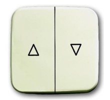 Клавиша для механизма выключателя жалюзи 2000/4 U и 2020/4 U, серия Busch-Duro 2000 SI, цвет слоновая кость  1713-0-0201   2CKA001713A0201  ABB