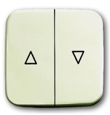 Клавиша для механизма выключателя жалюзи 2000/4 U и 2020/4 U, серия Busch-Duro 2000 SI, цвет слоновая кость  1713-0-0201   2CKA001713A0201  ABB