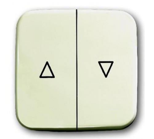 Клавиша для механизма выключателя жалюзи 2000/4 U и 2020/4 U, серия Busch-Duro 2000 SI, цвет слоновая кость  1713-0-0201   2CKA001713A0201  ABB