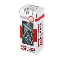 Дюбель-гвоздь 6х40 гриб. манжета (полипропилен) (50 шт) - коробка с ок Tech-Kre ( 0,202 кг)  112709  Tech-KREP