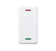 Переключатель системы "ждите-входите" узкий с индикацией 230В белого цвета S27  27805-64  Simon