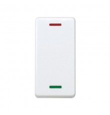 Переключатель системы "ждите-входите" узкий с индикацией 230В белого цвета S27  27805-64  Simon