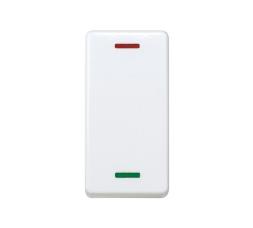 Переключатель системы "ждите-входите" узкий с индикацией 230В белого цвета S27  27805-64  Simon