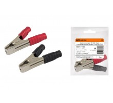 Зажим "крокодил" ЗК 100А 105мм в изоляции красный/черный  (1шт+1шт)  SQ0541-0032  TDM