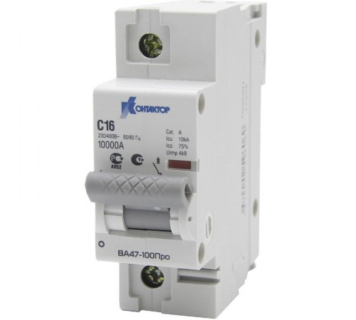 Выключатель автоматический ВА47-100Про, 1П, 50A, Icu-10kA, х-ка  С  7000307  Контактор (Legrand)