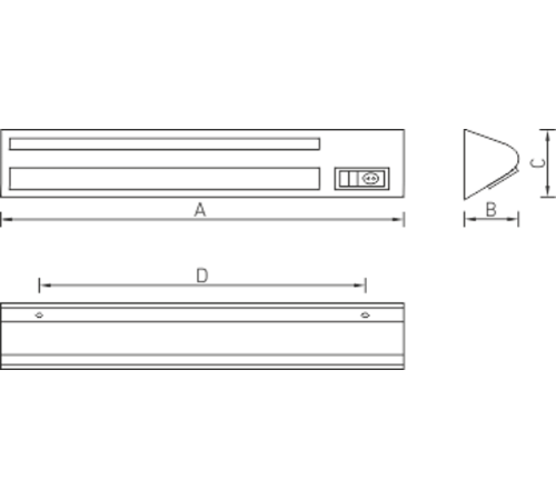 Светильник люминесцентный медицинский ЛБО BH 236 CB PS up/down 2х36Вт КЛЛ 2G11 ЭПРА IP20  1391000110  Световые Технологии