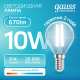 Лампа светодиодная   Filament Elementary Шар 10W 670lm 4100К Е14 LED 1/10/100  52120  Gauss