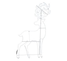 Фигура световая Сказочный олень из гибкого неона, 180х110 см, 2400 LED, цвет свечения белый  501-315  NEON-NIGHT