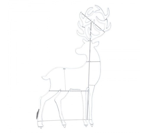 Фигура световая Сказочный олень из гибкого неона, 180х110 см, 2400 LED, цвет свечения белый  501-315  NEON-NIGHT