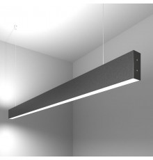 Светильник светодиодный подвесной линейный двусторонний 128см 50W 6500K черная шагрень (101-200-40-128)  a042947  Elektrostandard