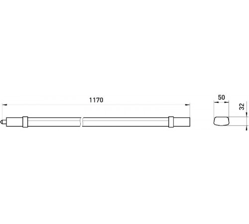 Светильик светодиодный линейный SPP-31-36-4K-M 36Вт 4000К 3780лм IP65 1170х50х32 матовый  Б0065369  ЭРА