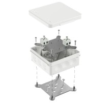 Коробка огнестойкая для о/п двухкомпонентная 60-0303-FR2.5-4 Е15-Е120 RAL9003 100х100х40 (16 шт/кор)  60-0303-9003-FR2.5-4  Промрукав