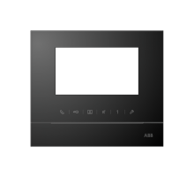 Рамка для абонентского устройства 4,3, чёрный глянцевый  2TMA070130B0011  ABB