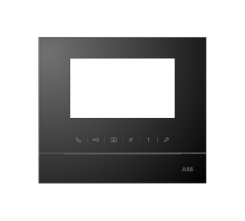 Рамка для абонентского устройства 4,3, чёрный глянцевый  2TMA070130B0011  ABB