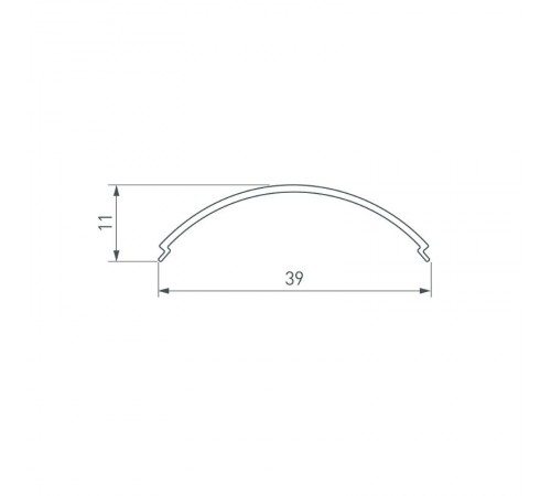 Экран SL-KANT-H30-3000 ROUND OPAL, пластик  046183  Arlight                              