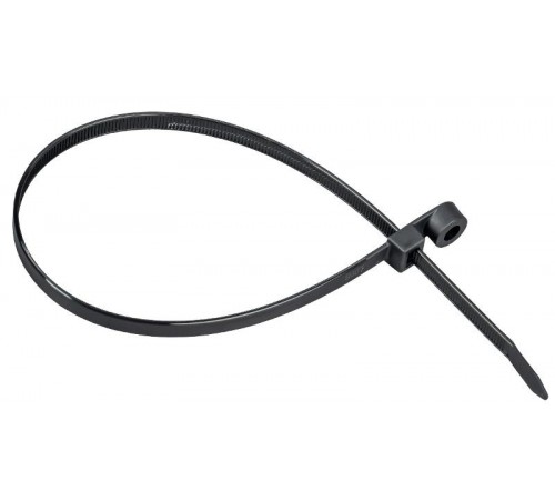 Хомут P6.6 с винтовым креплением чёрный 7,6х400мм  UHH12-D076-400-100-K02  IEK